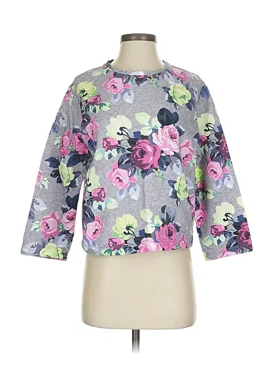 Pre-owned Carven 3/4 Sleeve T-shirt In Gray