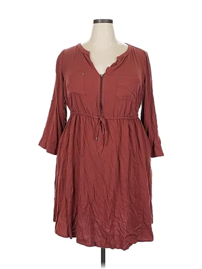 Pre-owned Torrid Casual Dress In Burgundy