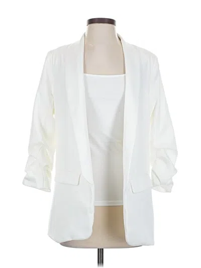 Pre-owned Aqua Blazer Jacket In White