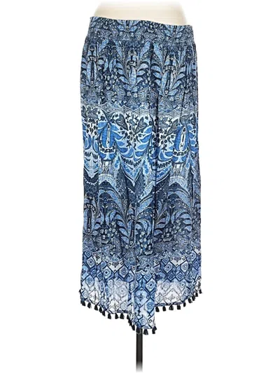 Pre-owned Jjill Casual Skirt In Blue