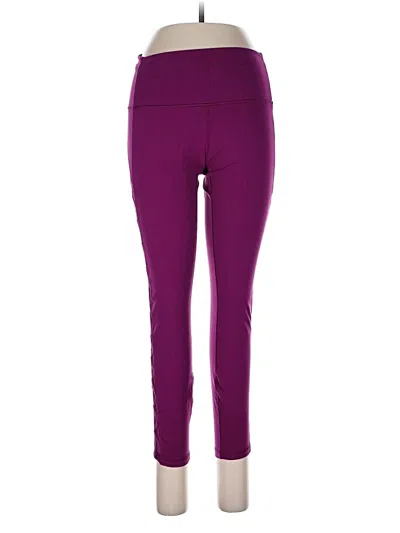 Pre-owned Lululemon Athletica Active Pants In Purple