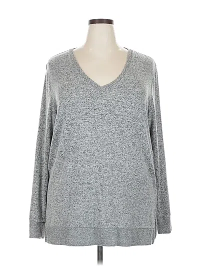 Pre-owned Lucky Brand Pullover Sweater In Gray
