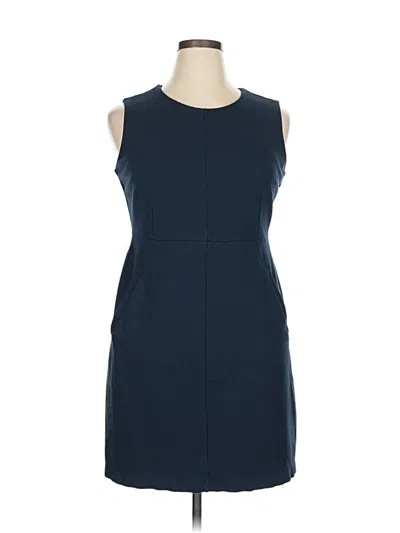 Pre-owned Lands' End Casual Dress In Blue