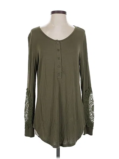 Pre-owned Amaryllis Long Sleeve Blouse In Green