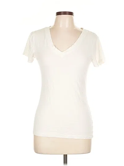 Pre-owned Zenana Short Sleeve T-shirt In White