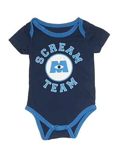 Pre-owned Disney Pixar Babies' Short Sleeve Onesie In Blue