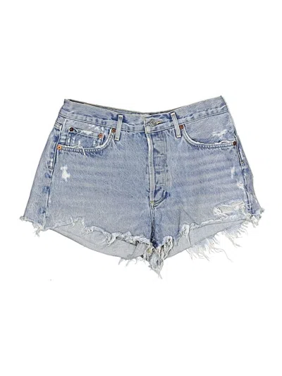 Pre-owned Agolde Denim Shorts In Blue