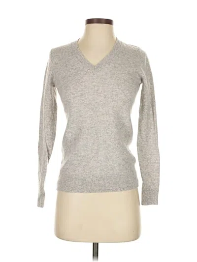 Pre-owned Charter Club Cashmere Pullover Sweater In Gray