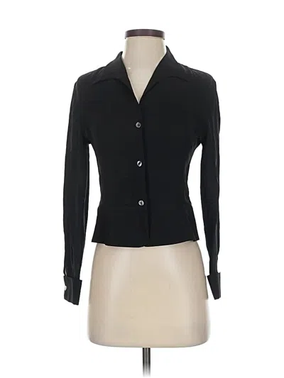 Pre-owned Armani Collezioni Long Sleeve Blouse In Black