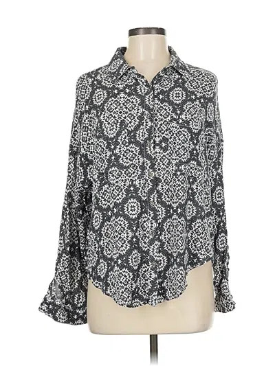 Pre-owned En Creme Long Sleeve Blouse In Black