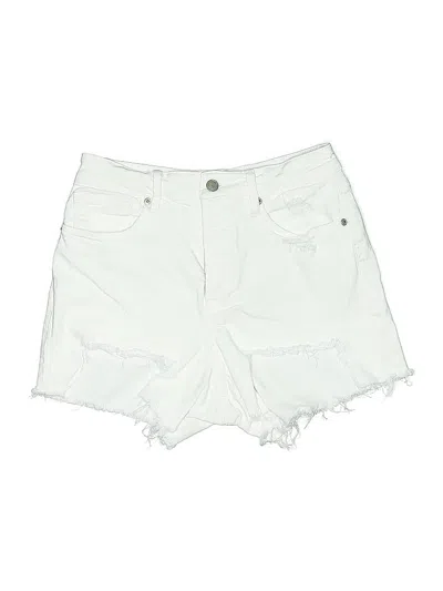 Pre-owned Good American Denim Shorts In White