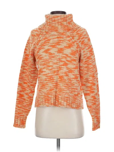 Pre-owned Joie Turtleneck Sweater In Orange