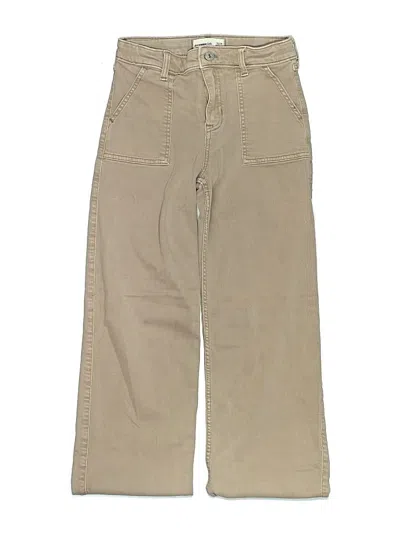 Pre-owned Abercrombie Kids' Khaki Pant In Brown