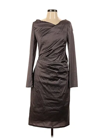 Pre-owned Talbot Runhof Cocktail Dress In Brown