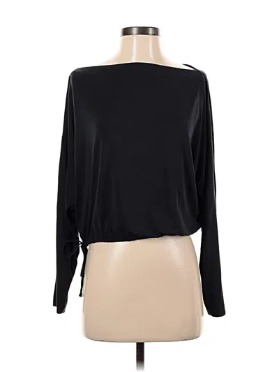 Pre-owned Athleta Long Sleeve T-shirt In Black