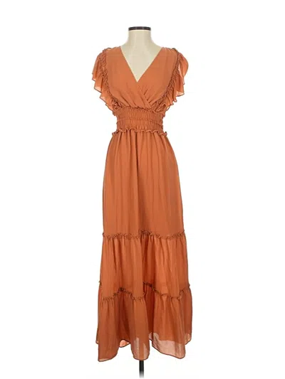 Pre-owned Max Studio Casual Dress In Orange