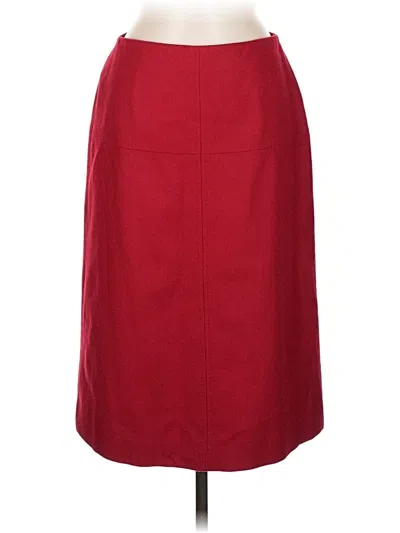 Pre-owned Ann Taylor Formal Skirt In Red