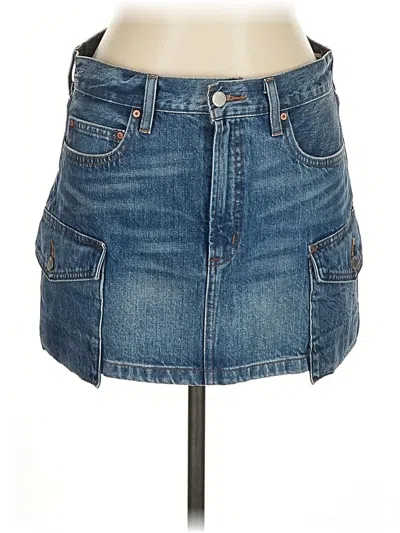 Pre-owned Denim Forum Denim Skirt In Blue