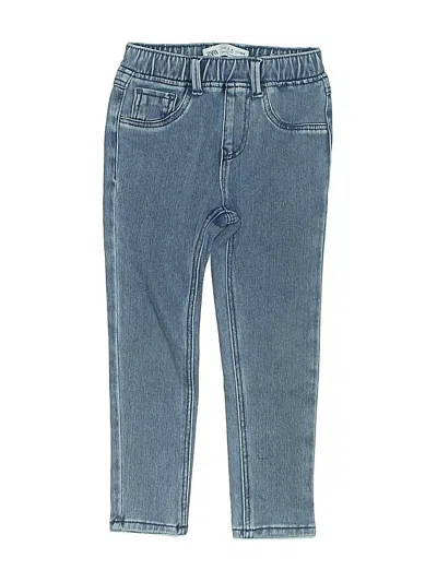 Pre-owned Zara Kids' Jeans In Blue