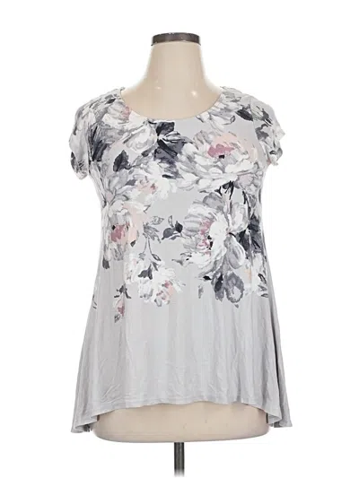 Pre-owned Phase Eight Short Sleeve T-shirt In Gray