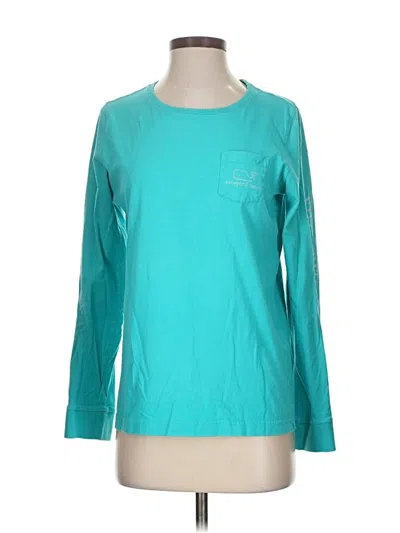 Pre-owned Vineyard Vines Long Sleeve T-shirt In Blue