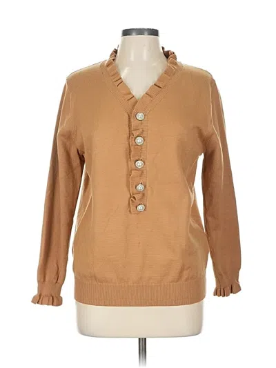 Pre-owned Ecowish Cardigan Sweater In Brown