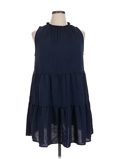Pre-owned Chic Soul (chicsoul.com) Casual Dress In Blue
