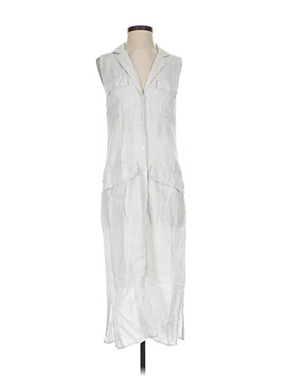 Pre-owned James Perse Casual Dress In White