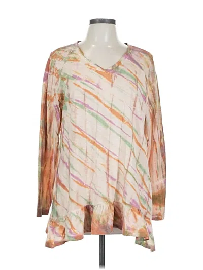 Pre-owned Logo By Lori Goldstein Long Sleeve T-shirt In White