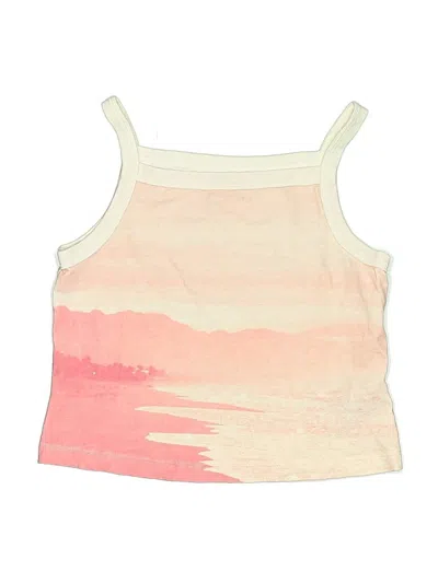 Pre-owned Crewcuts Kids' Tank Top Ivory Halter Neckline Tops In White