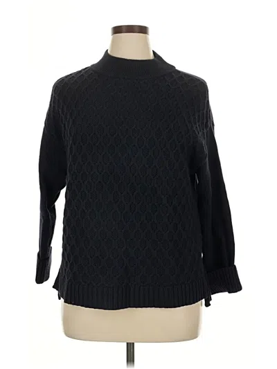 Pre-owned Talbots Turtleneck Sweater In Black