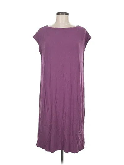 Pre-owned Eileen Fisher Casual Dress In Purple