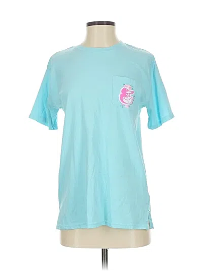 Pre-owned Majestic Short Sleeve T-shirt In Blue