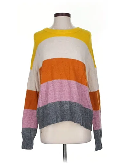 Pre-owned Madewell Pullover Sweater In Yellow