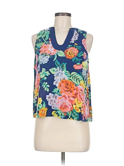 Pre-owned Maeve By Anthropologie Sleeveless Blouse In Blue