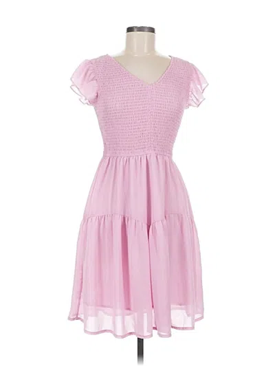Pre-owned Assorted Brands Casual Dress In Pink