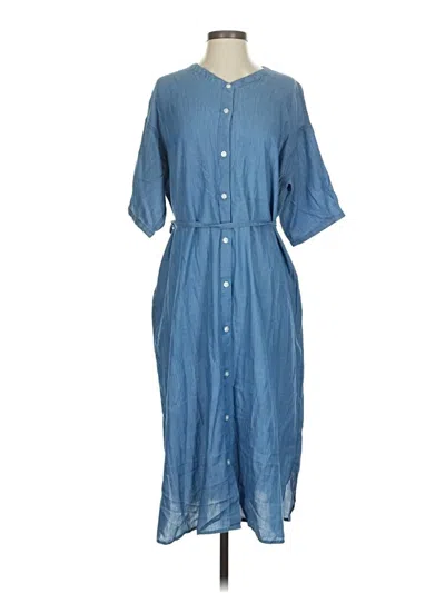 Pre-owned Muji Casual Dress In Blue
