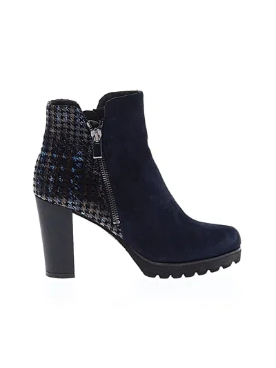 Pre-owned Brunate Ankle Boots In Blue