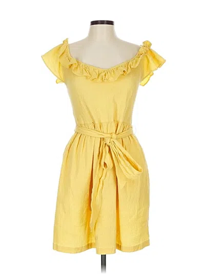 Pre-owned Mi Ami Casual Dress In Yellow