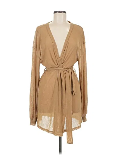 Pre-owned Kittenish Kimono In Brown