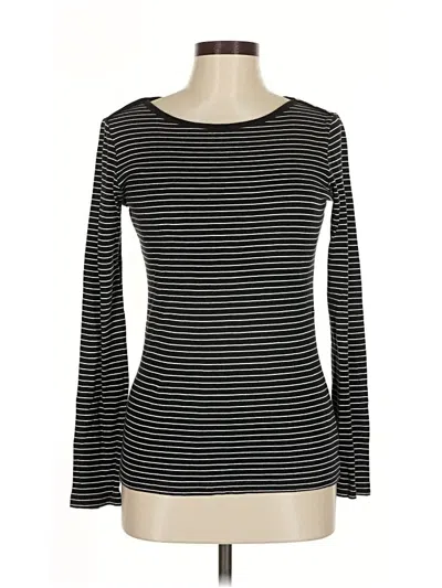 Pre-owned Gap Long Sleeve T-shirt In Black