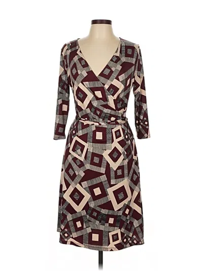 Pre-owned Gilli Casual Dress In Burgundy