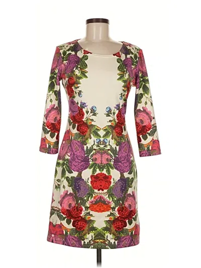 Pre-owned H&m Cocktail Dress In White