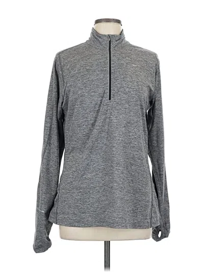 Pre-owned Nike Long Sleeve Top Gray Turtleneck Tops