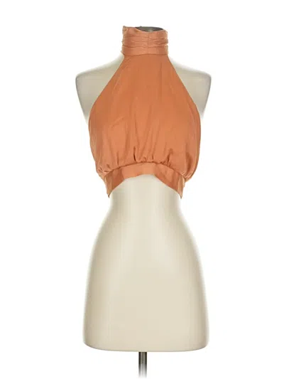 Pre-owned Princess Polly Sleeveless Blouse In Orange
