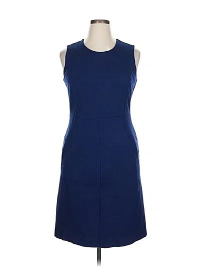 Pre-owned Lands' End Casual Dress In Blue