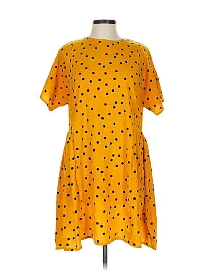 Pre-owned Wednesday's Girl Casual Dress In Yellow