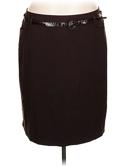 Pre-owned Dressbarn Casual Skirt In Brown