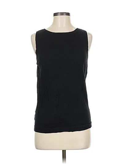 Pre-owned Ann Taylor Sleeveless T-shirt In Black