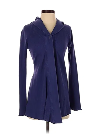 Pre-owned Calvin Klein Performance Cardigan Sweater In Blue